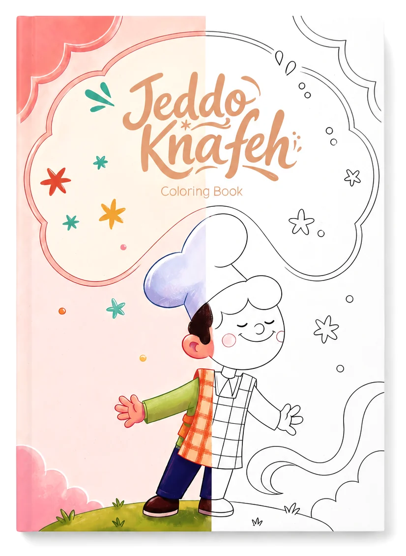 The Jeddo Knafeh coloring book